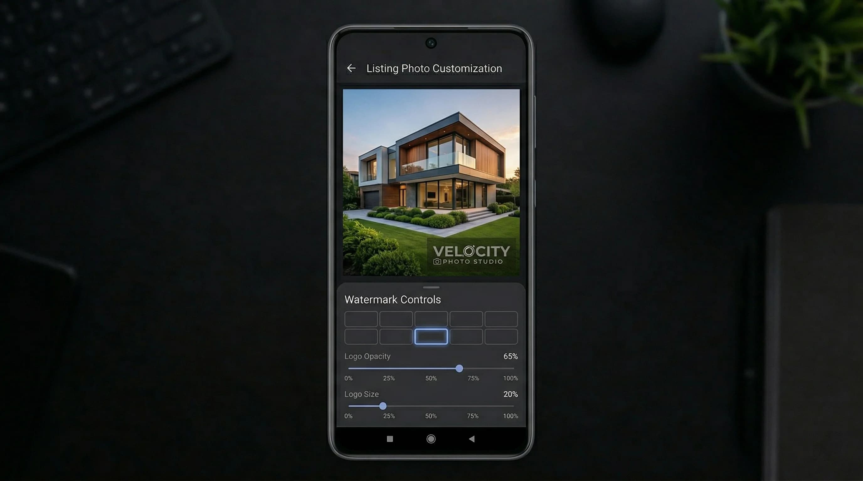 Add your logo to photos and videos